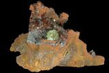 Gemmy, Yellow-Green Adamite Crystals - Durango, Mexico #88879-1